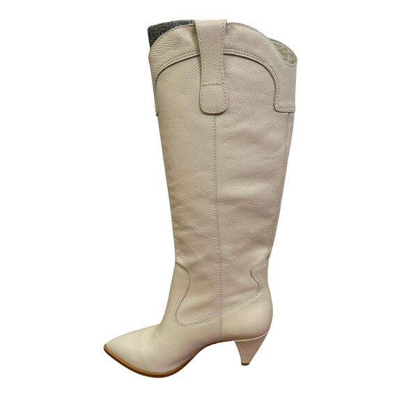 Larroude Louise Pointed Toe Western Boots Heel Leather Mismatched Sz 7 and 7.5 - Picture 4 of 13